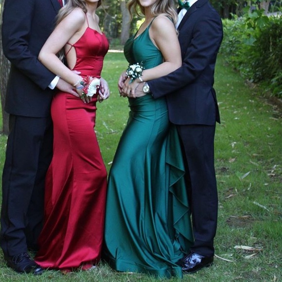 Jessica angel Forest green prom dress - Picture 1 of 5